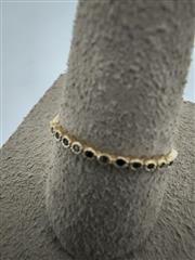 Blue Stone Unisex Stone Ring 14K Yellow Gold 0.61g